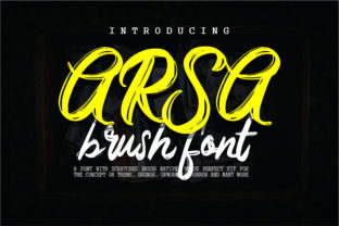Arsa: A Bold Script Font for Editorial Design