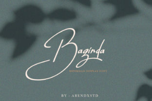 Baginda: A Bold Script Font for Editorial Design