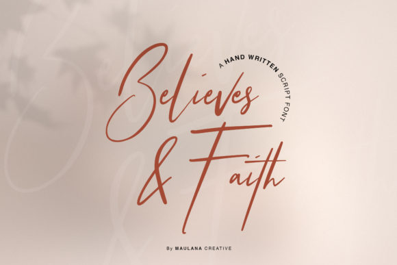 Believes and Faith: A Typeface for Calm Editorial Design