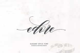 Edore Font Review: A Classy Script for Romantic Branding