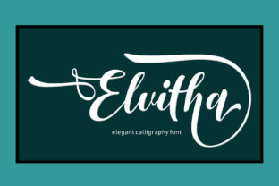Elvitha: An Elegant Script Font for Handmade Makers