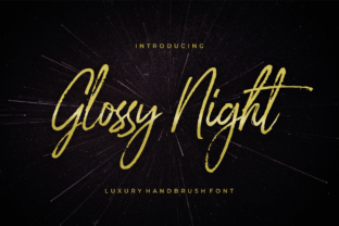 Glossy Night: A Handwritten Font for Editorial Design