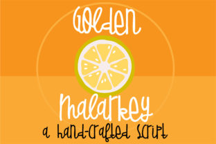 Golden Malarkey: A Whimsical Font for Bold Campaigns