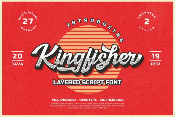 Kingfisher Font: A Vintage Typeface for Brand Identity