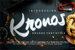 Kronos: A Grunge Script Font for Bold Branding