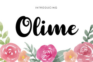 Olime: A Hand-Drawn Script Font for Clear Campaigns