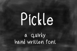 Pickle: A Quirky Handwritten Font for Web Design