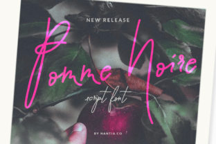 Pomme Noir: A Light Script Font for Modern Branding