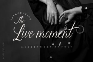 The Live Moment: A Modern Script Font for Editorial Design
