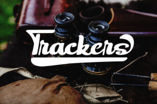 Trackers Font: Vintage Script Charm for Makers